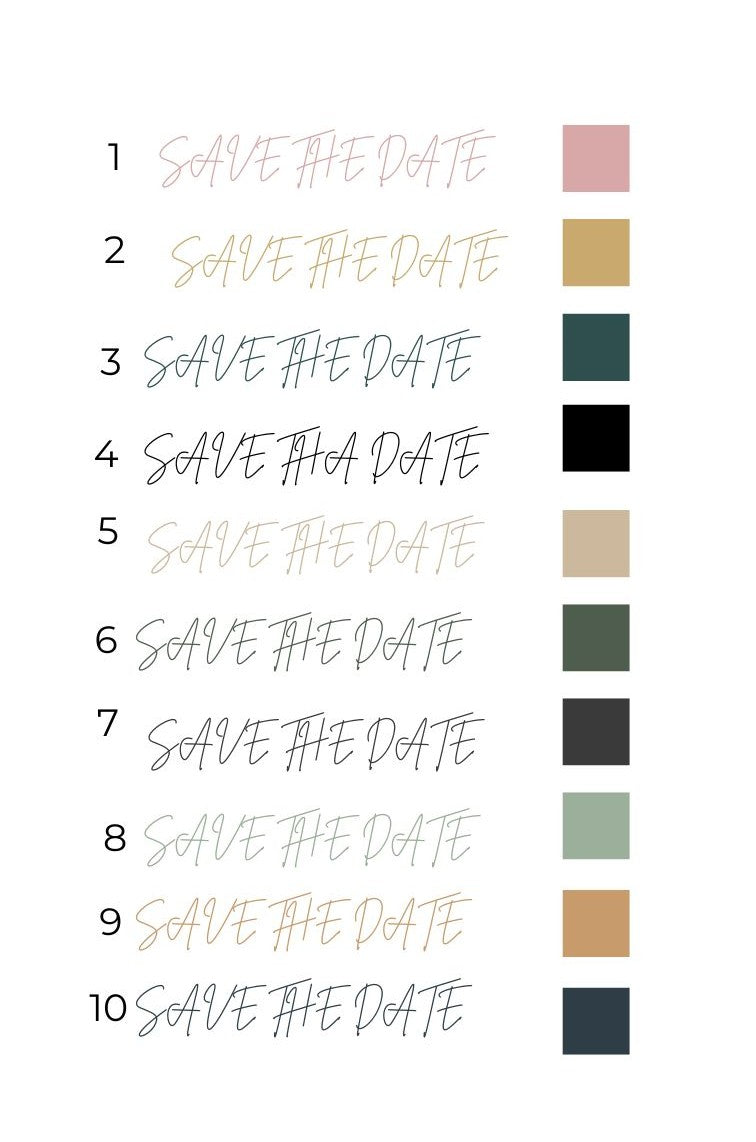 Save The date