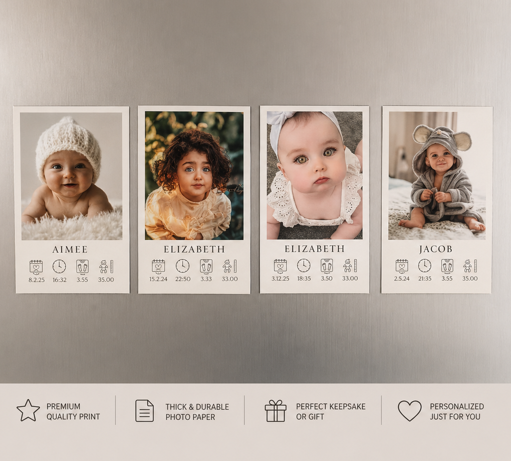 Custom Baby Memory Photo Card – Personalized Keepsake