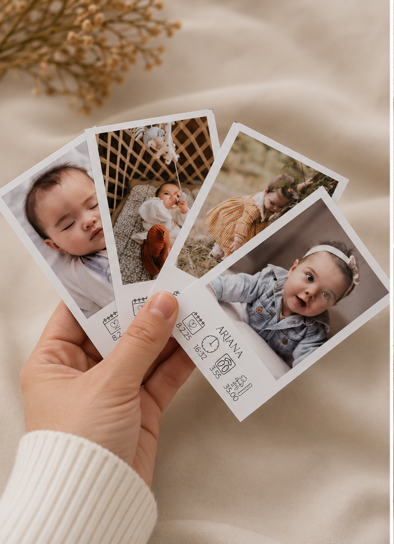 Custom Baby Memory Photo Card – Personalized Keepsake